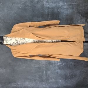 Belted pocketed coat